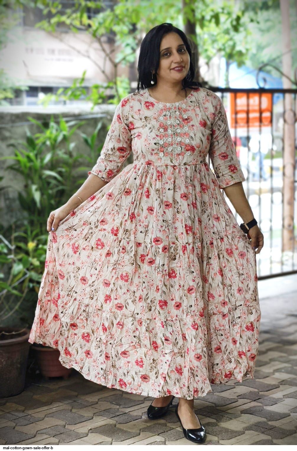 white christmas dresses Yellow mal cotton dress – shilpkrini main image 0