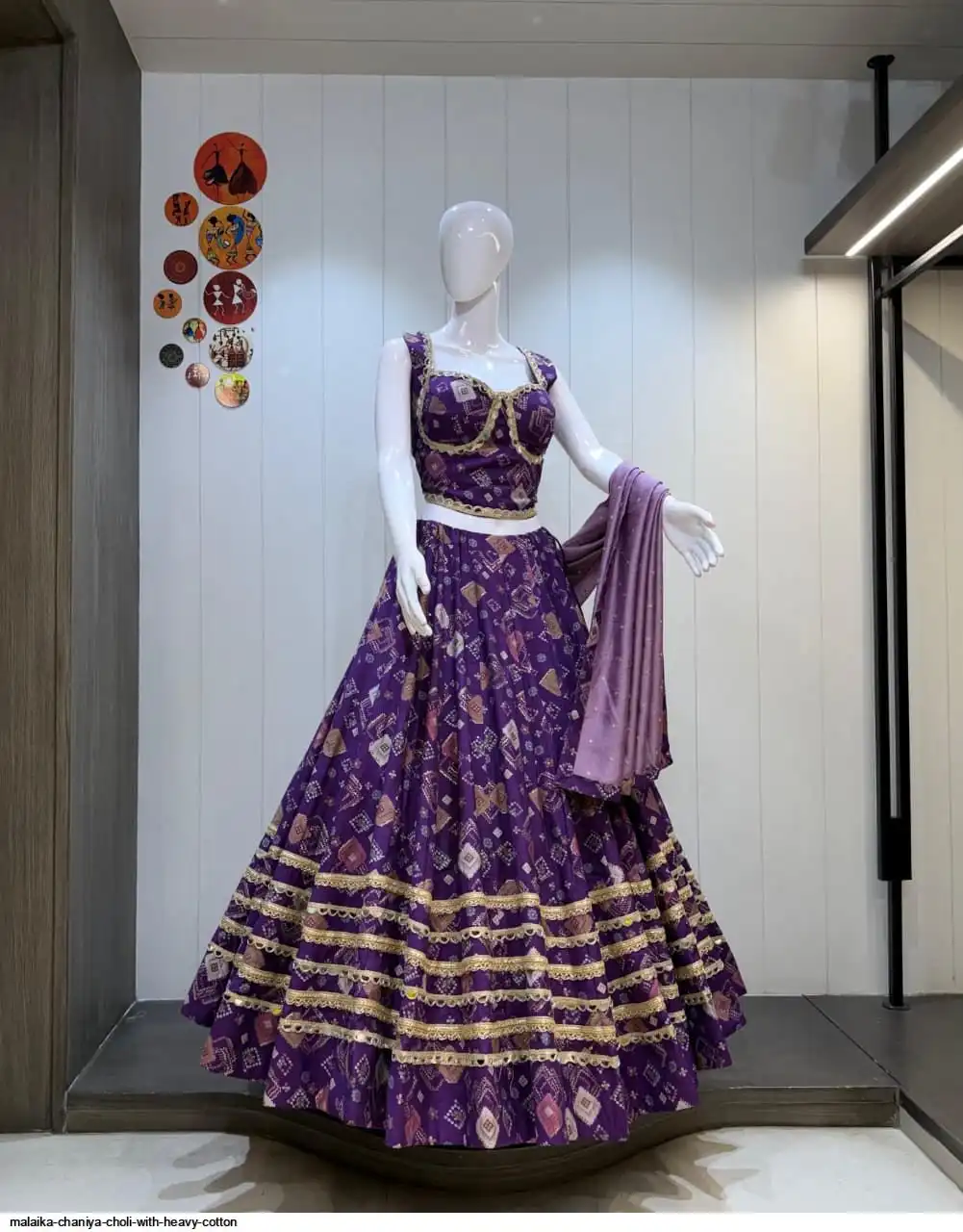MALAIKA CHANIYA CHOLI WITH HEAVY COTTON 1