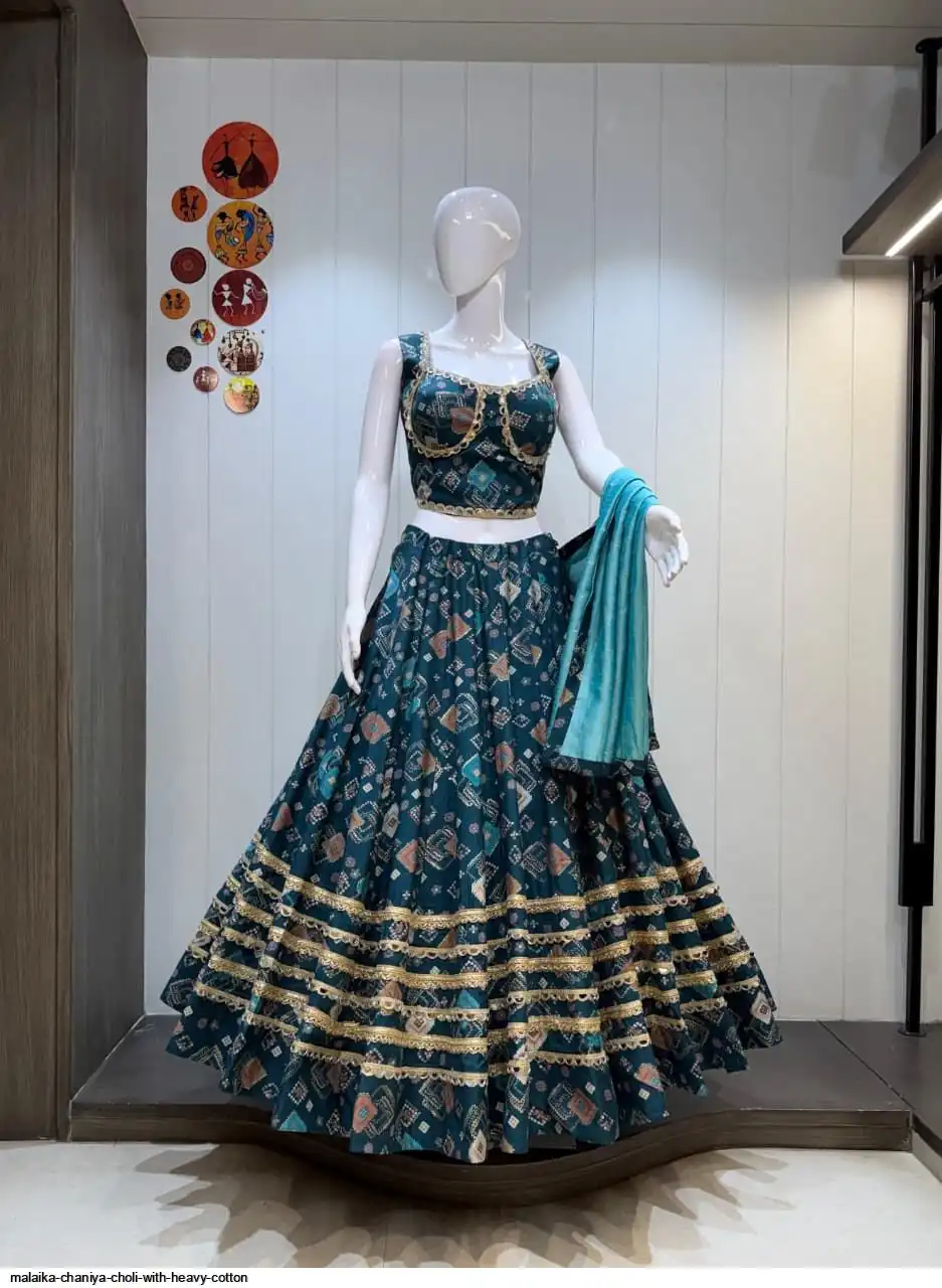 MALAIKA CHANIYA CHOLI WITH HEAVY COTTON 2