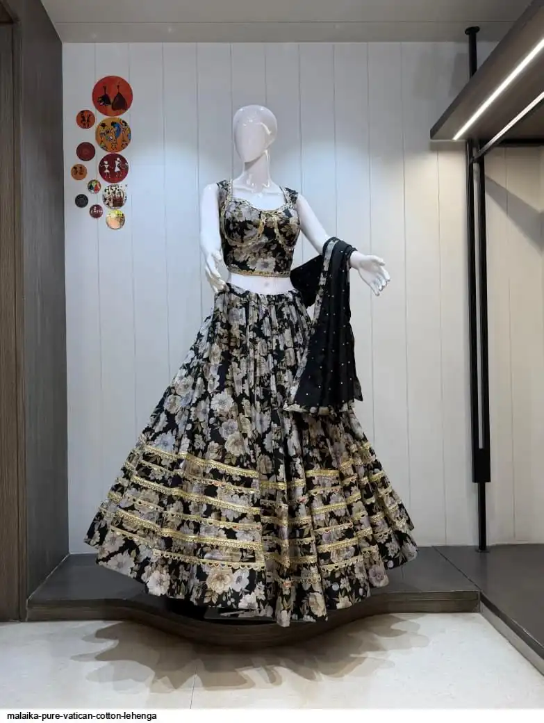 MALAIKA PURE VATICAN COTTON LEHENGA 2