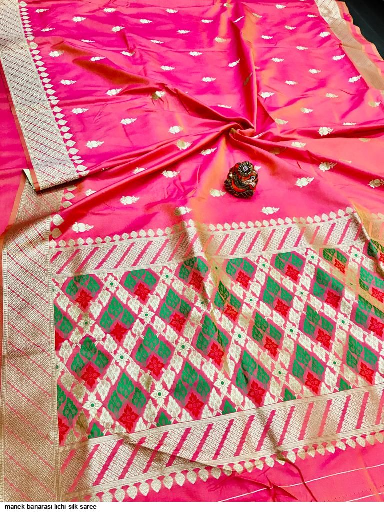 MANEK BANARASI LICHI SILK SAREE E