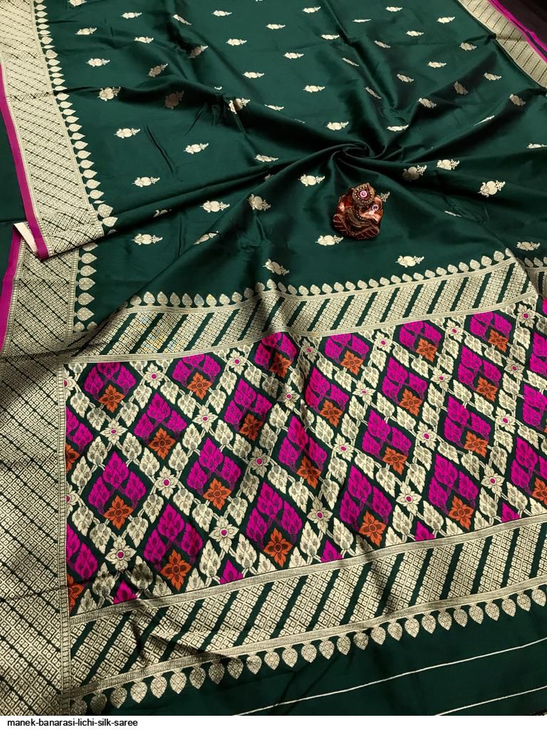 MANEK BANARASI LICHI SILK SAREE B
