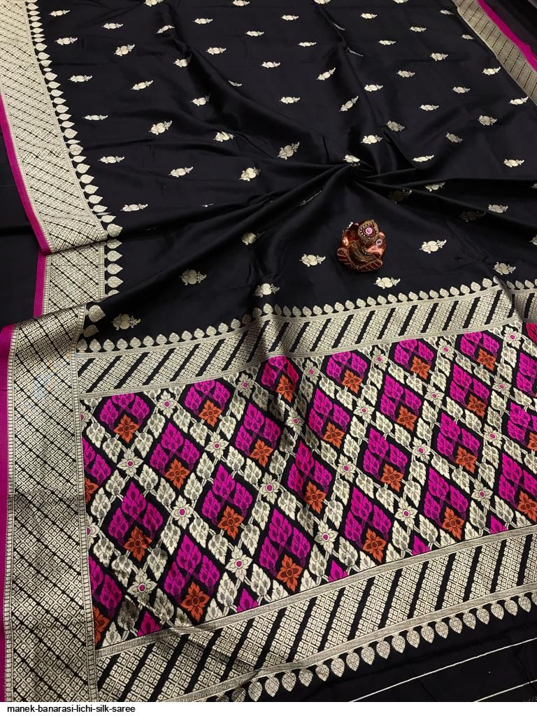 MANEK BANARASI LICHI SILK SAREE A