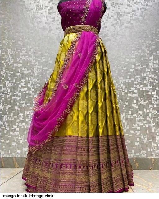 Phantom Wedding Wear Semi Stitch Navy Blue Lehenga Choli, 2.25m at Rs 1000  in Surat