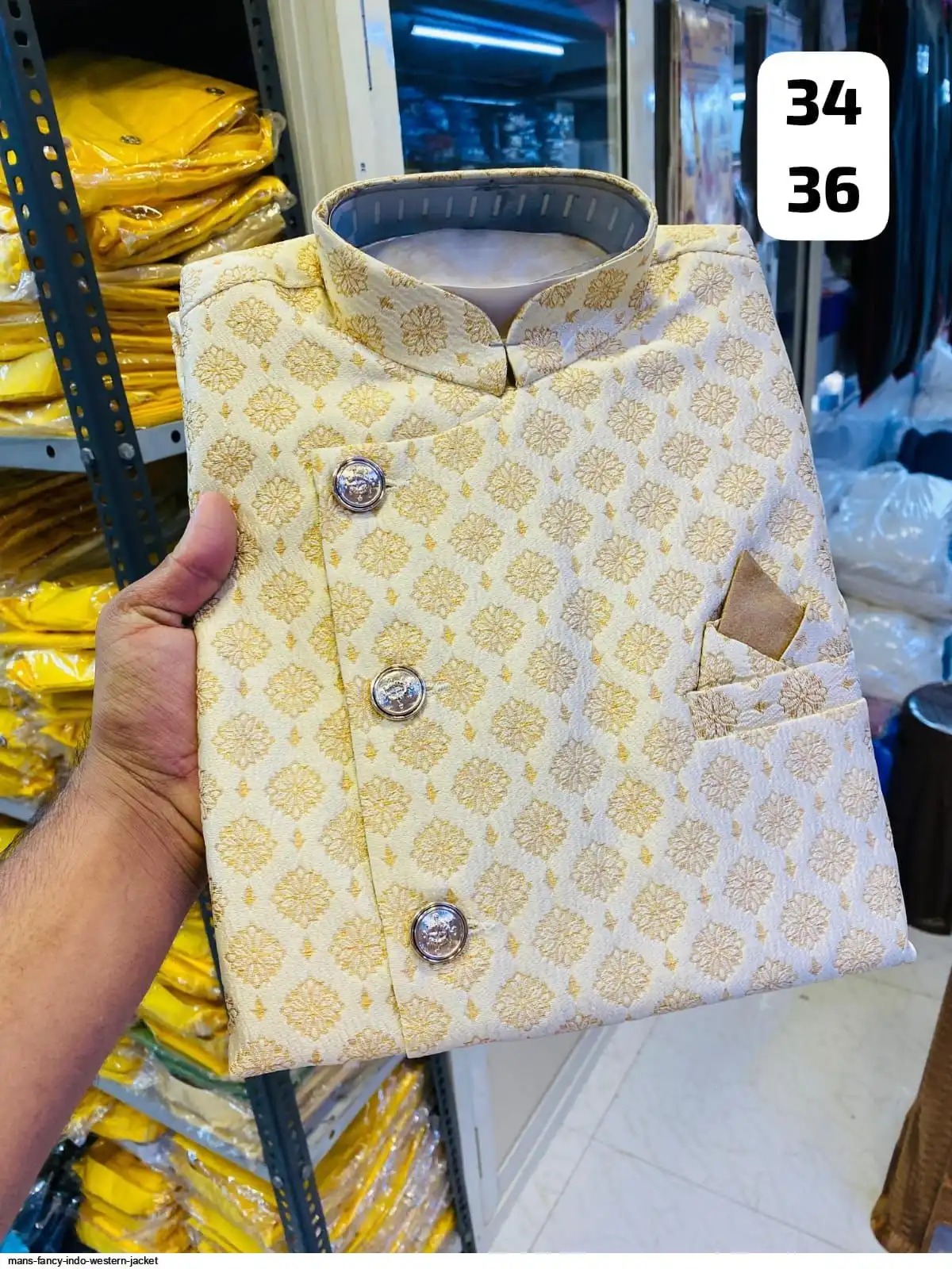 MANS FANCY INDO WESTERN JACKET 4