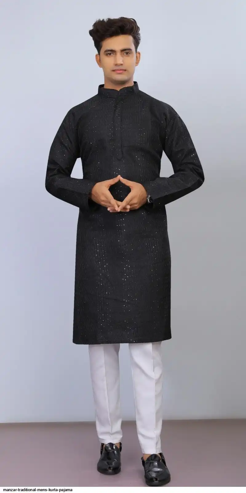 MANZAR TRADITIONAL MENS KURTA PAJAMA A