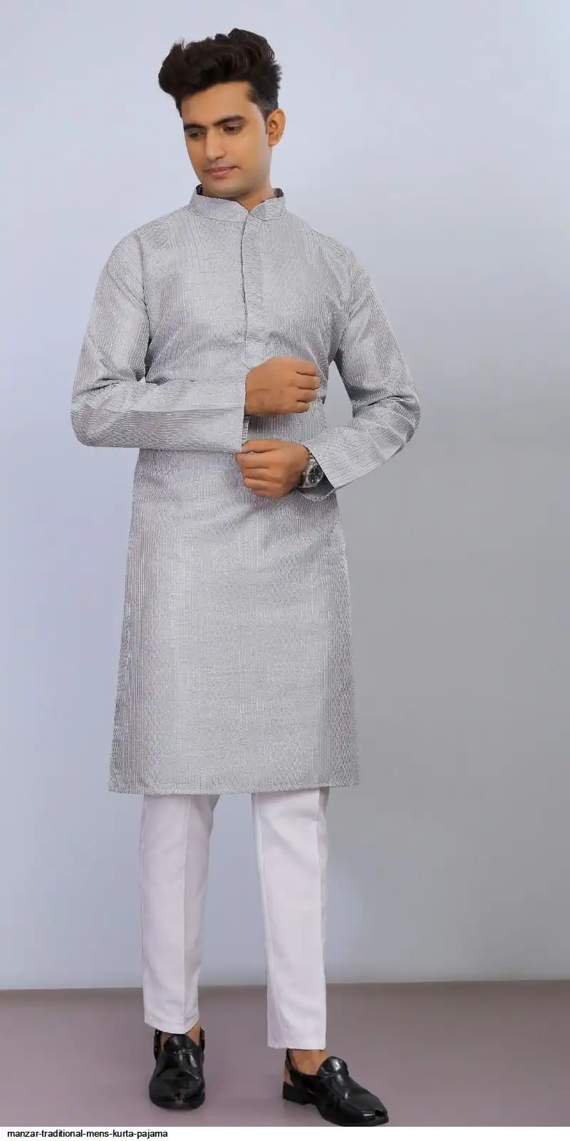 MANZAR TRADITIONAL MENS KURTA PAJAMA E