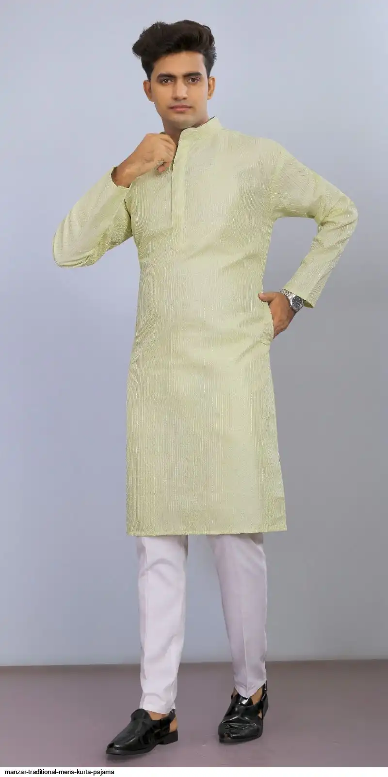 MANZAR TRADITIONAL MENS KURTA PAJAMA C