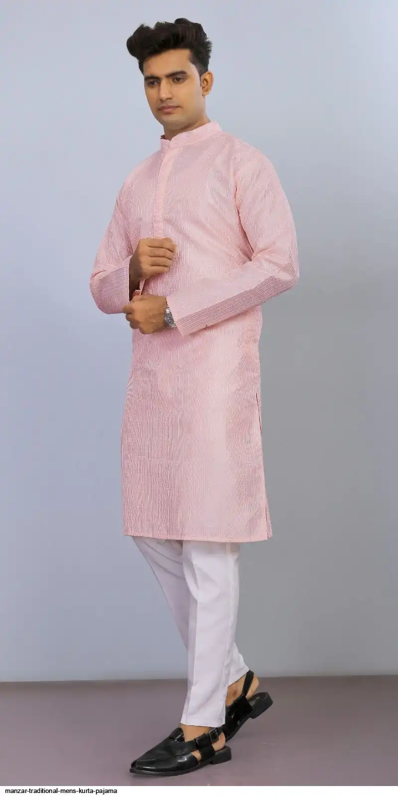 MANZAR TRADITIONAL MENS KURTA PAJAMA D
