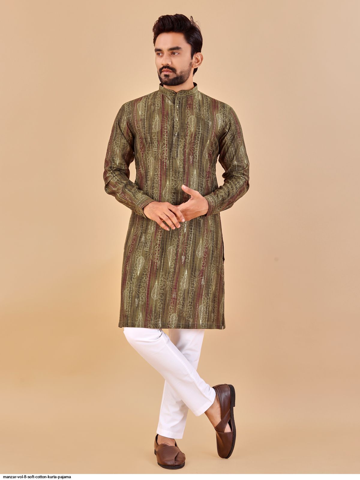 MANZAR VOL 8 SOFT COTTON KURTA PAJAMA