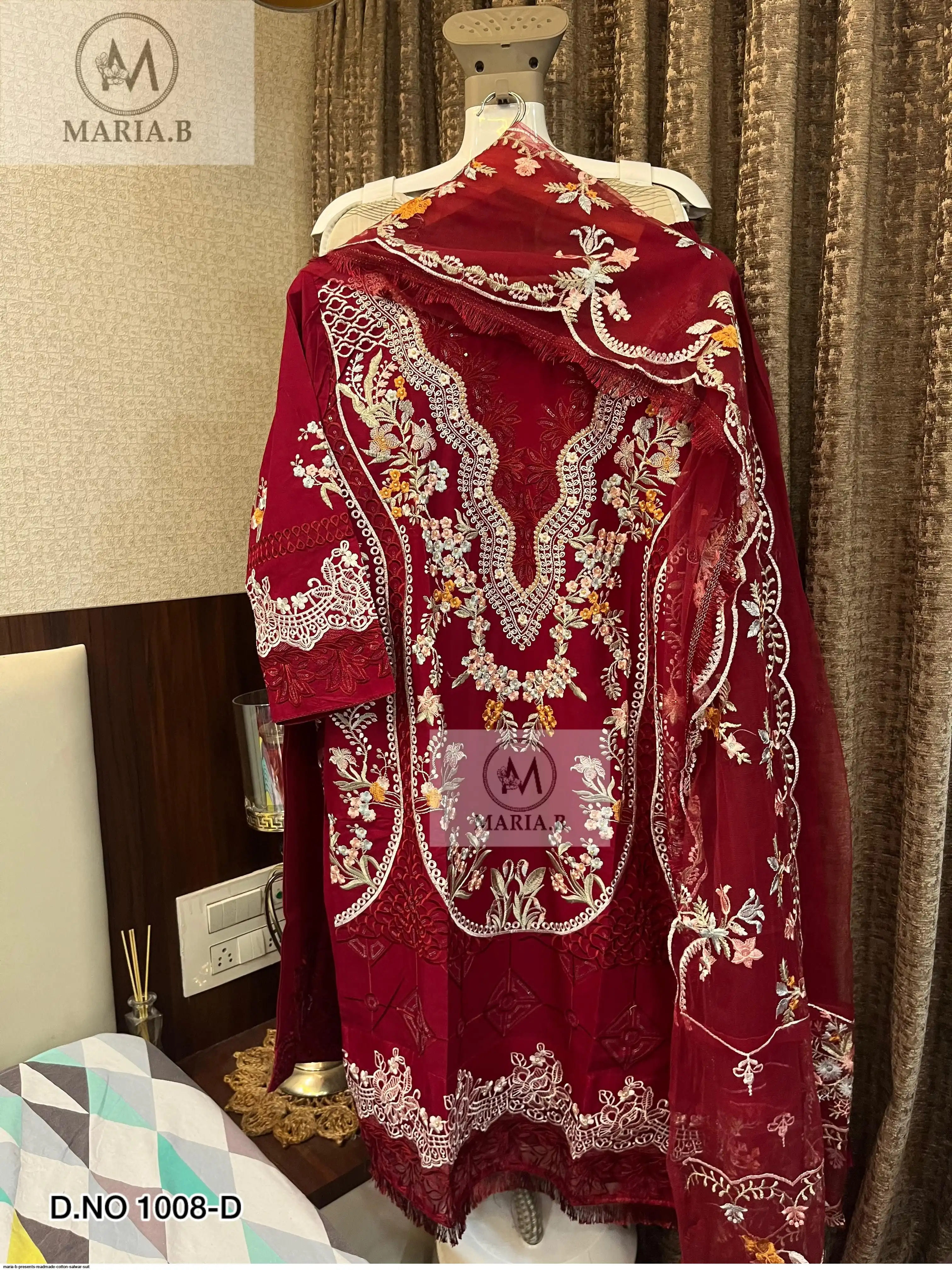 MARIA B PRESENTS READMADE COTTON SALWAR SUIT 1008 C