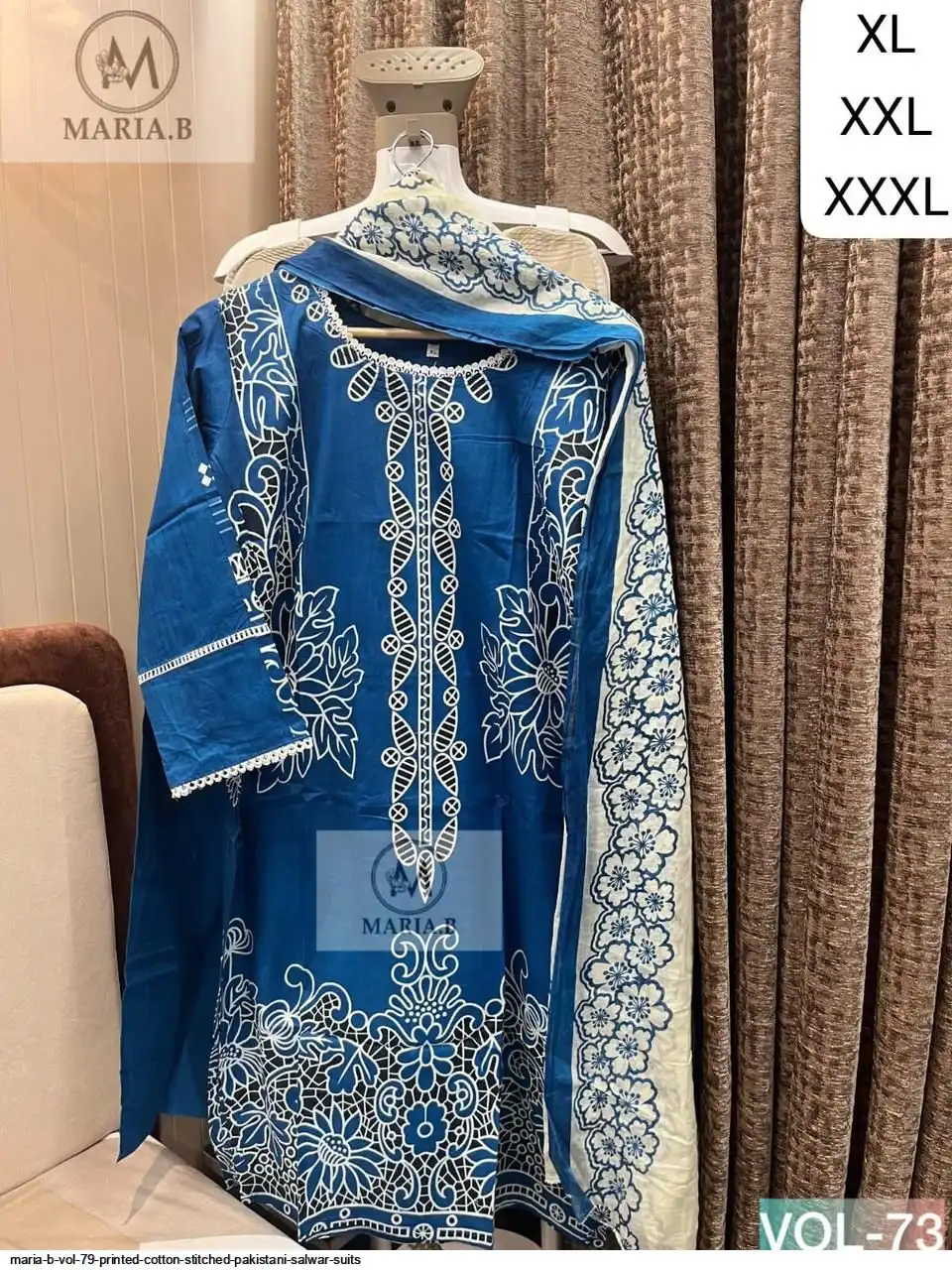 MARIA B VOL 79 PRINTED COTTON STITCHED PAKISTANI SALWAR SUITS 4