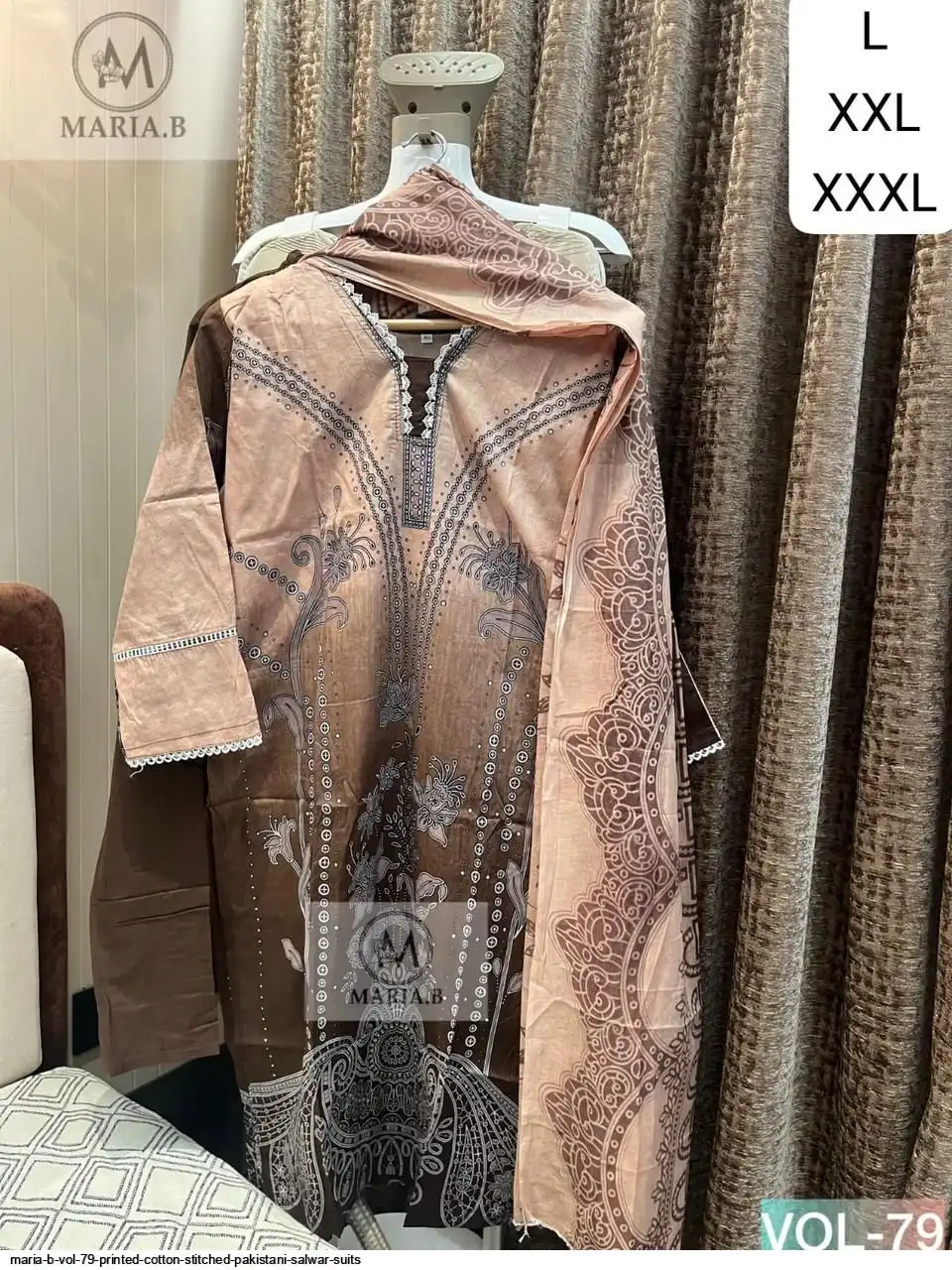 MARIA B VOL 79 PRINTED COTTON STITCHED PAKISTANI SALWAR SUITS 3