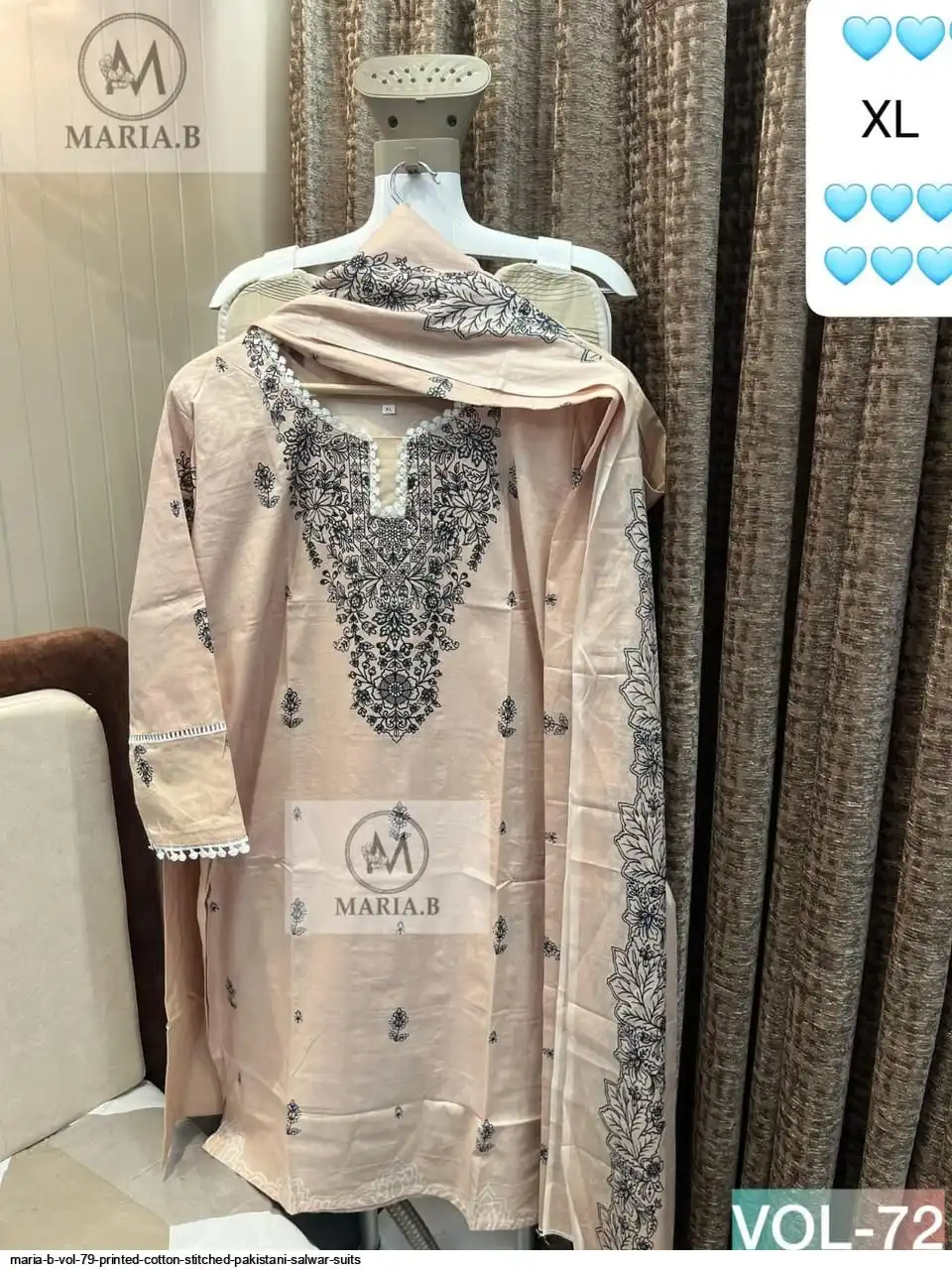 MARIA B VOL 79 PRINTED COTTON STITCHED PAKISTANI SALWAR SUITS 7