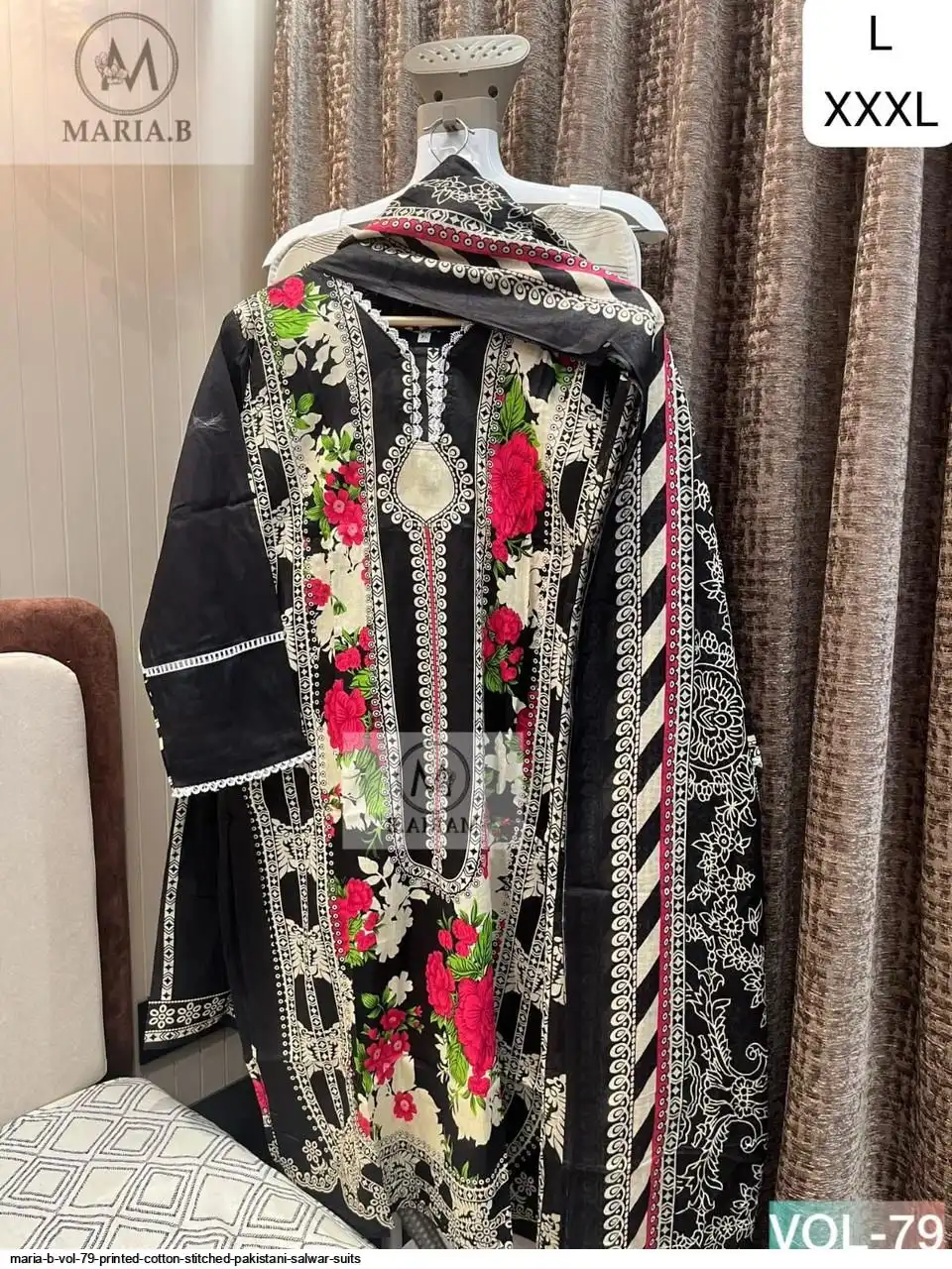 MARIA B VOL 79 PRINTED COTTON STITCHED PAKISTANI SALWAR SUITS 8
