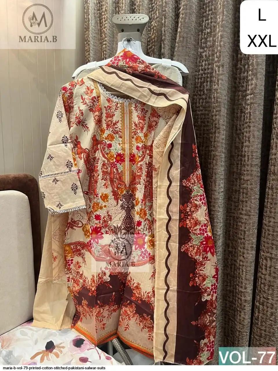 MARIA B VOL 79 PRINTED COTTON STITCHED PAKISTANI SALWAR SUITS 11