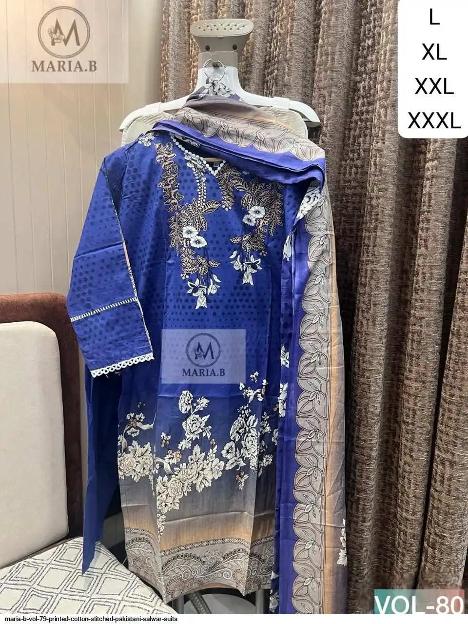 MARIA B VOL 79 PRINTED COTTON STITCHED PAKISTANI SALWAR SUITS 13