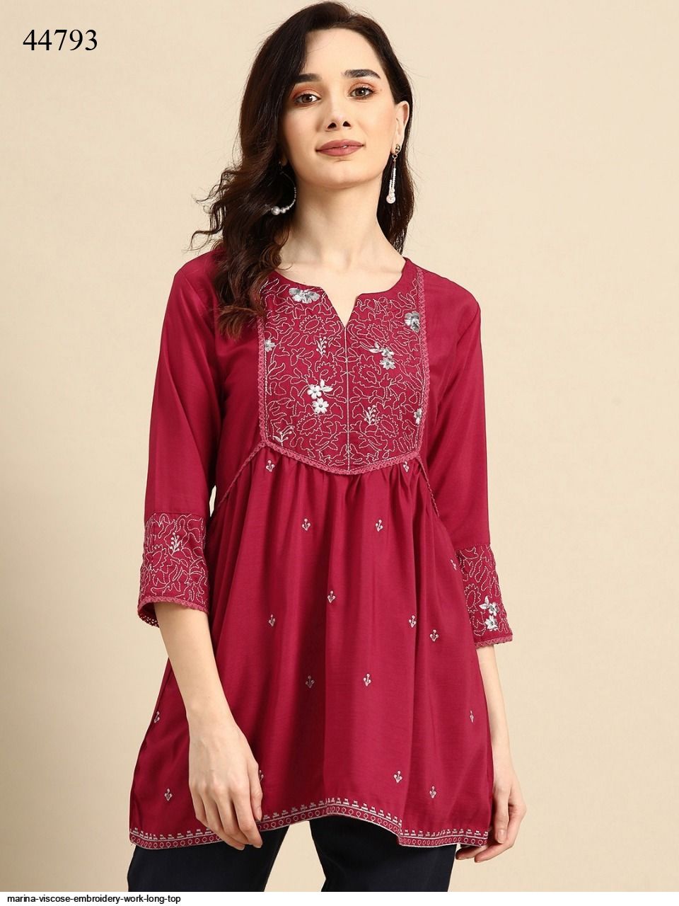 アメリヴィンテージ MEDI EMBROIDERY LONG TOP トップス AMERI otod