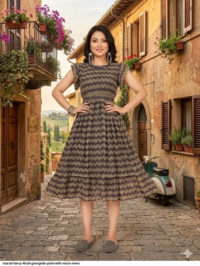 MARUTI FANCY KHUTI GEORGETTE PRINT WITH MICRO INNER 1