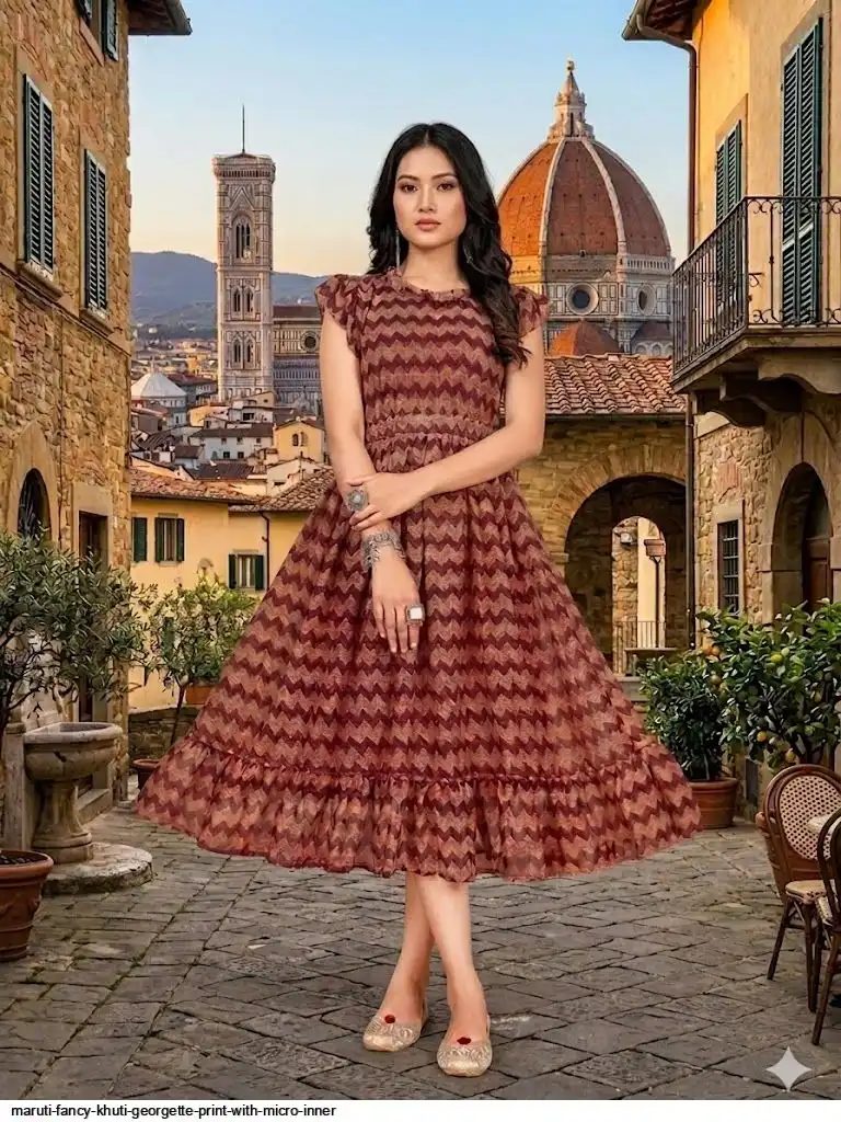 MARUTI FANCY KHUTI GEORGETTE PRINT WITH MICRO INNER 4
