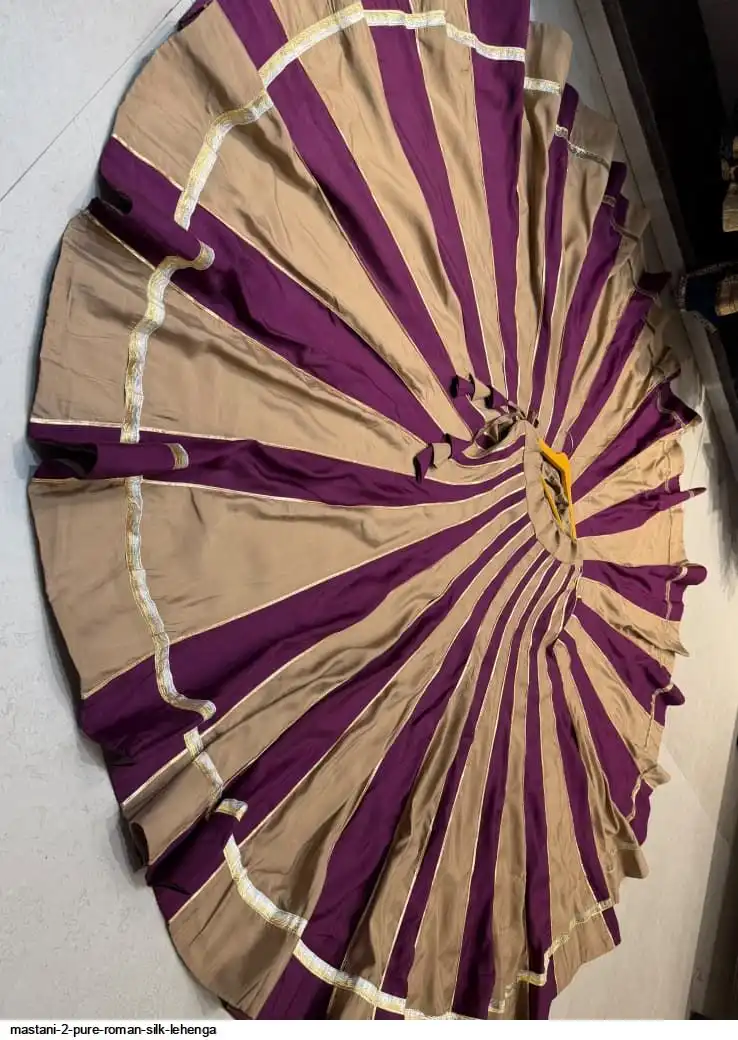 MASTANI 2 PURE ROMAN SILK LEHENGA 2