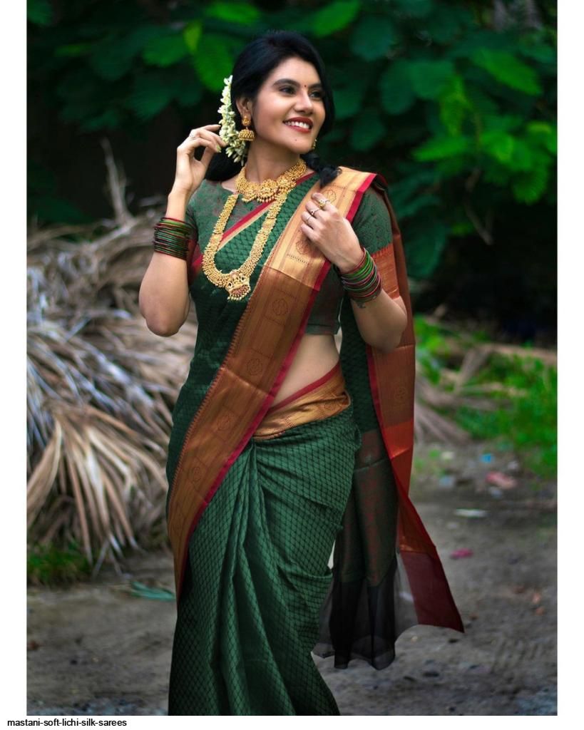 MASTANI SOFT LICHI SILK SAREES A