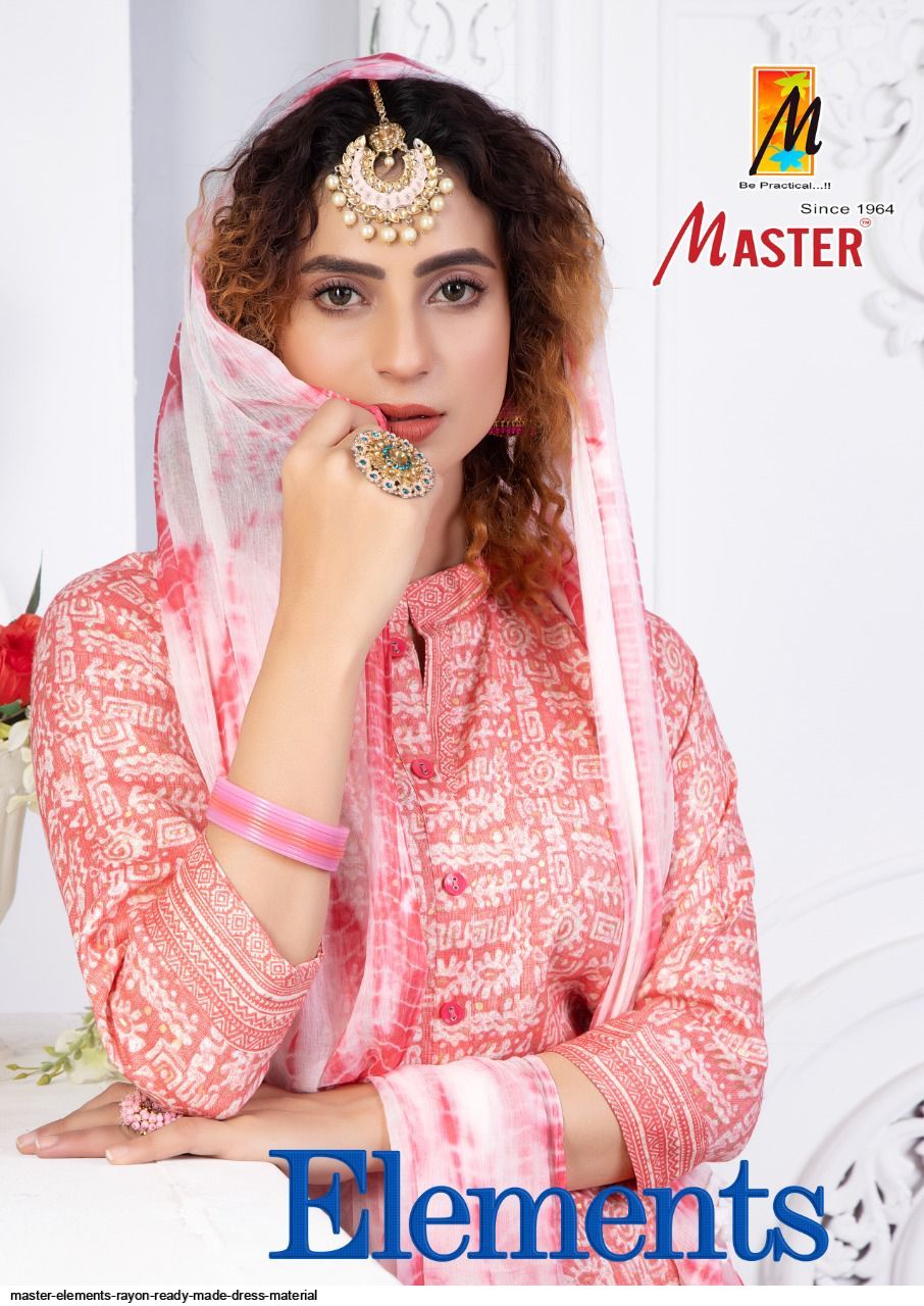 MASTER ELEMENTS rayon ready made dress material