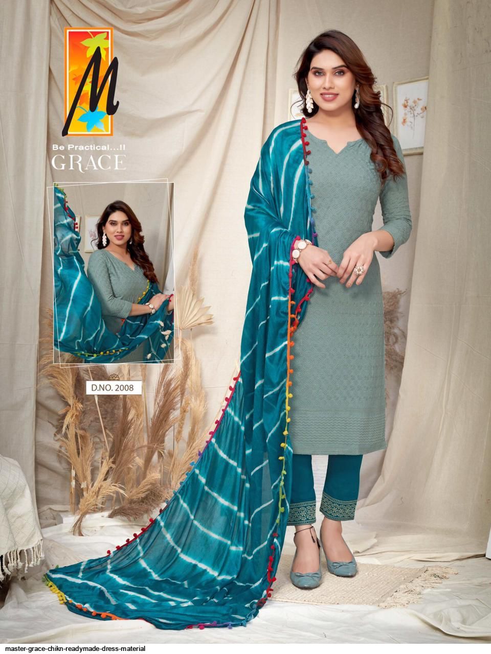 MASTER GRACE CHIKN READYMADE DRESS MATERIAL