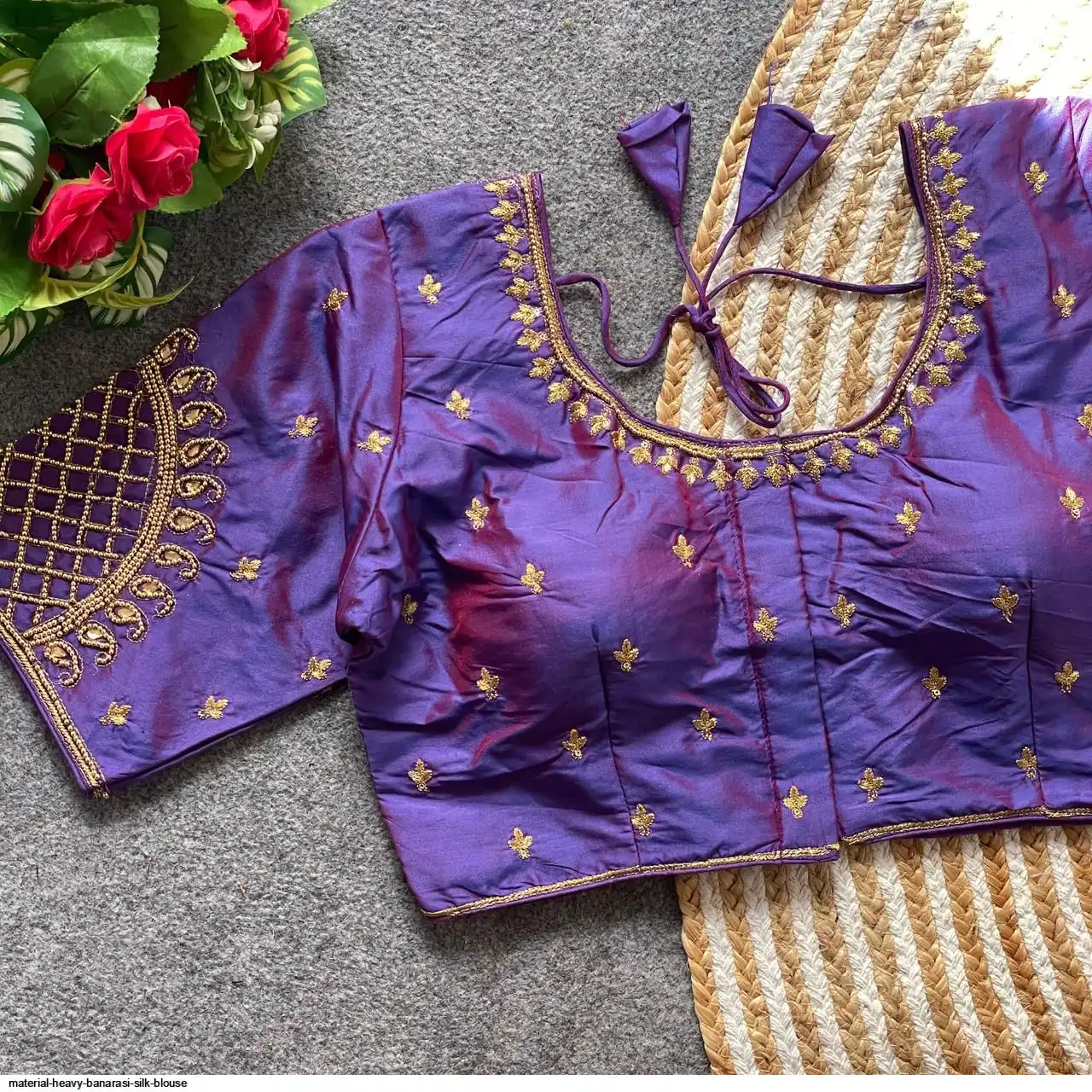 MATERIAL HEAVY BANARASI SILK BLOUSE 1