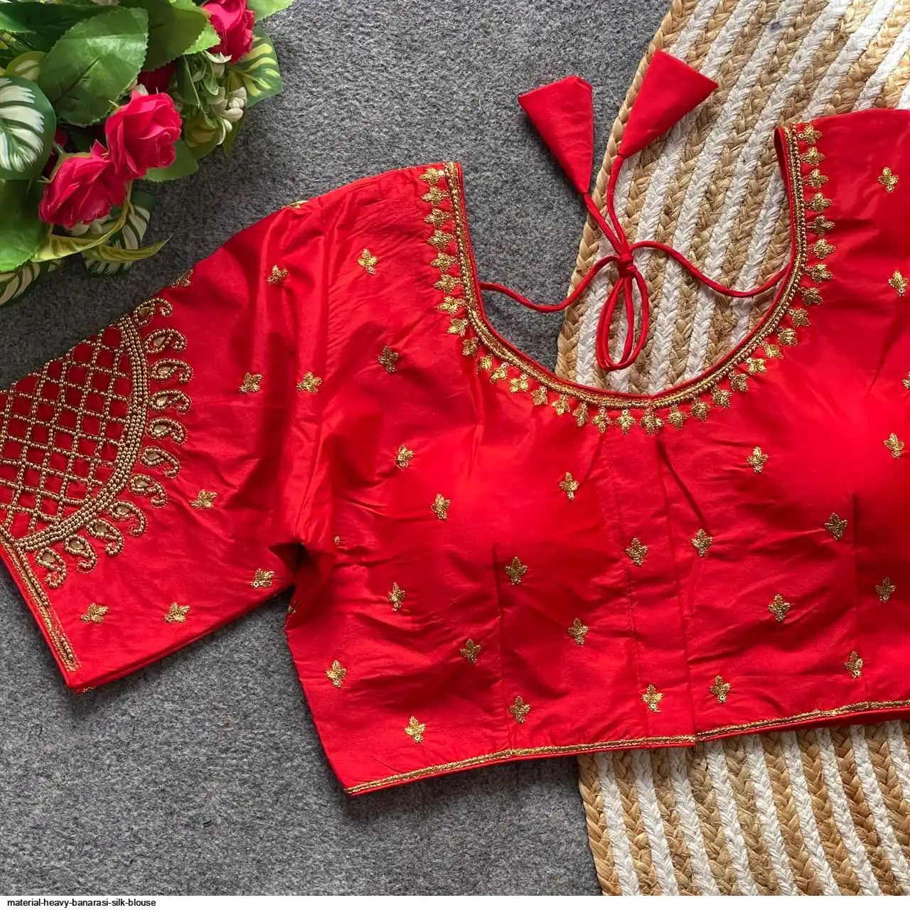 MATERIAL HEAVY BANARASI SILK BLOUSE 2