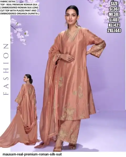 MAUSAM REAL PREMIUM ROMAN SILK SUIT