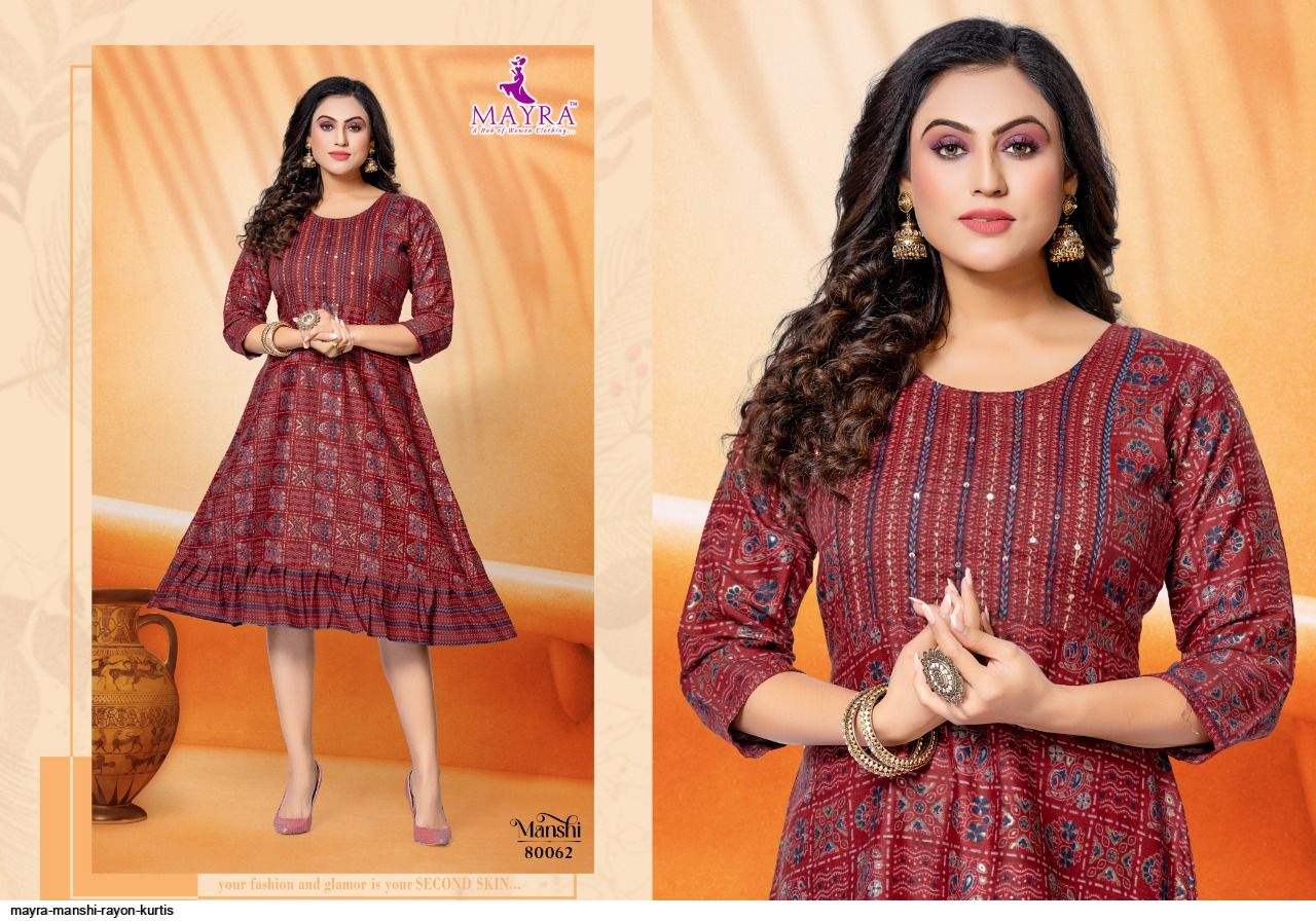 MAYRA MANSHI RAYON KURTIS