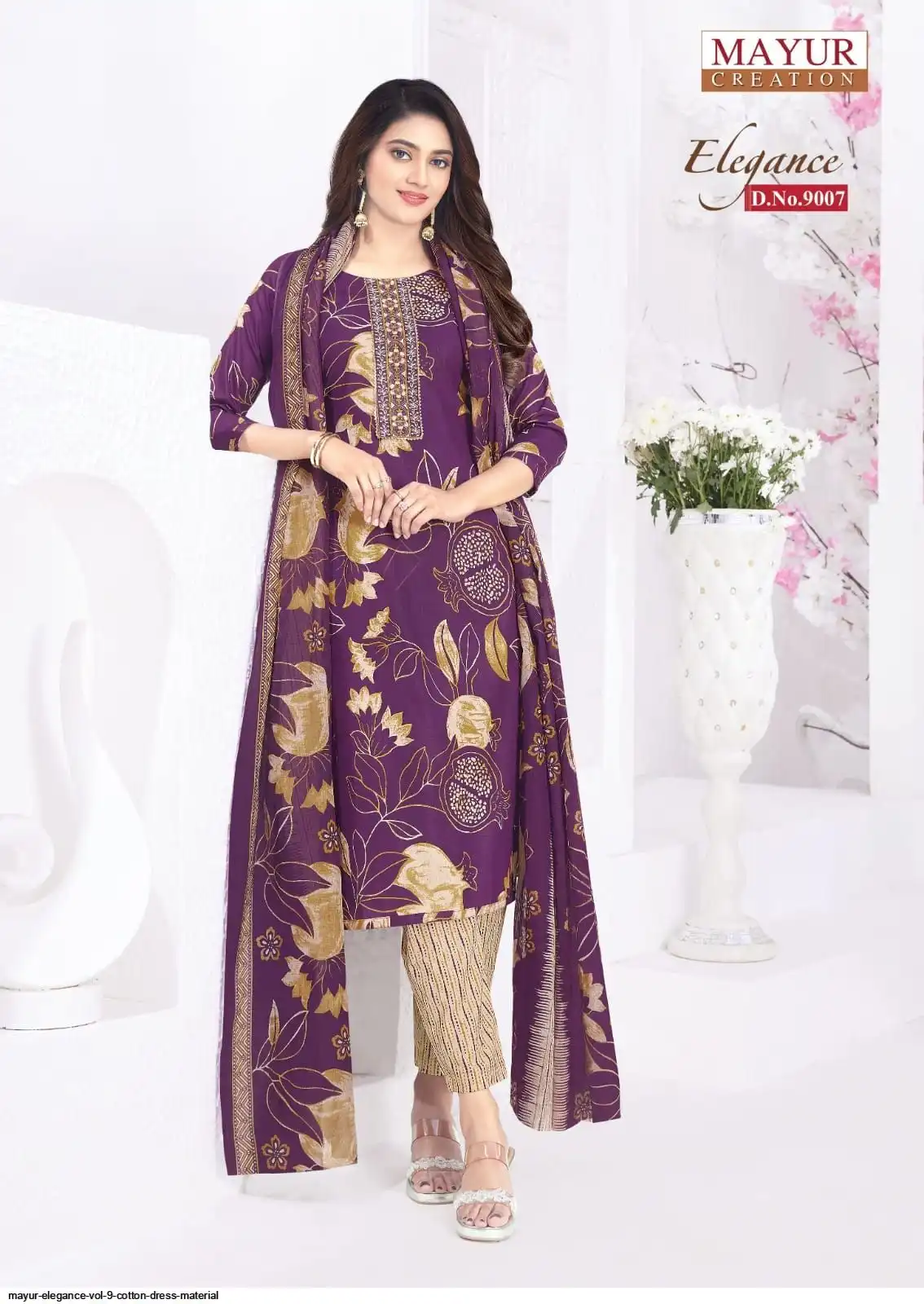 mayur elegance vol 9 cotton dress material mayur elegance vol 9 cotton dress material