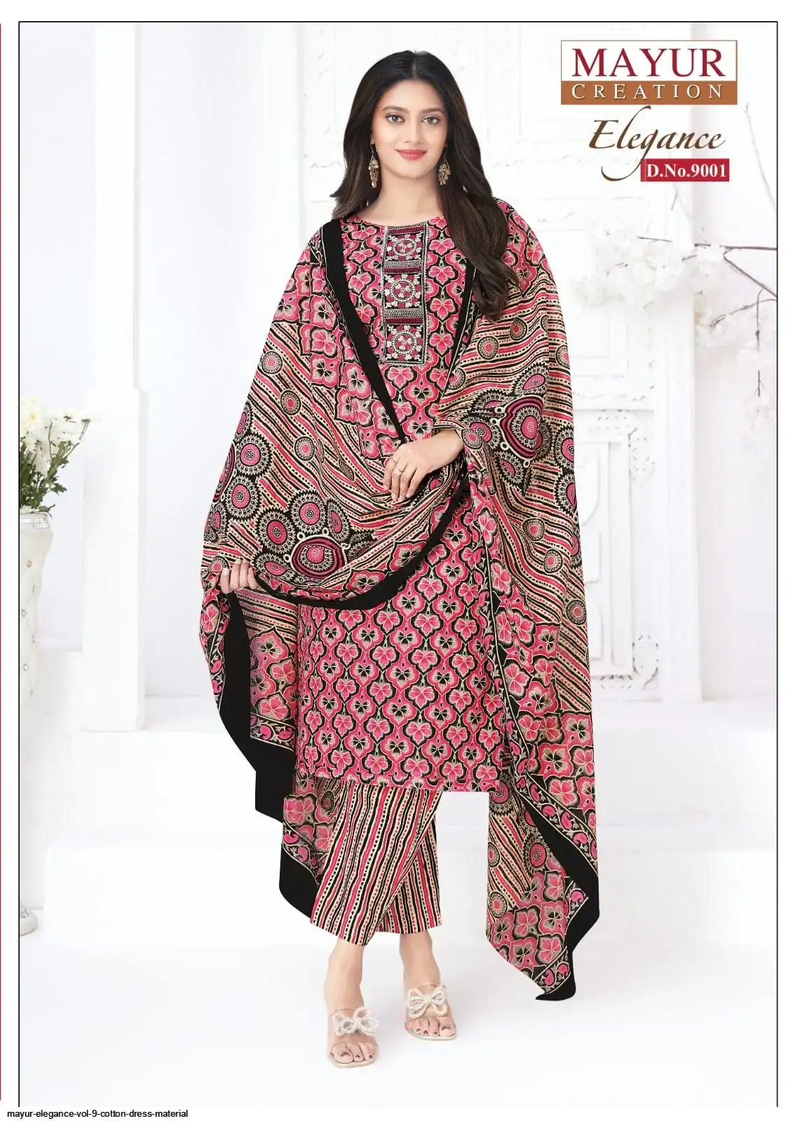 mayur elegance vol 9 cotton dress material