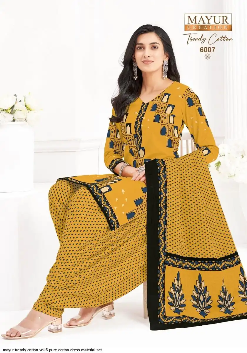 Mayur Trendy Cotton Dress Material Wholesale Vol 6