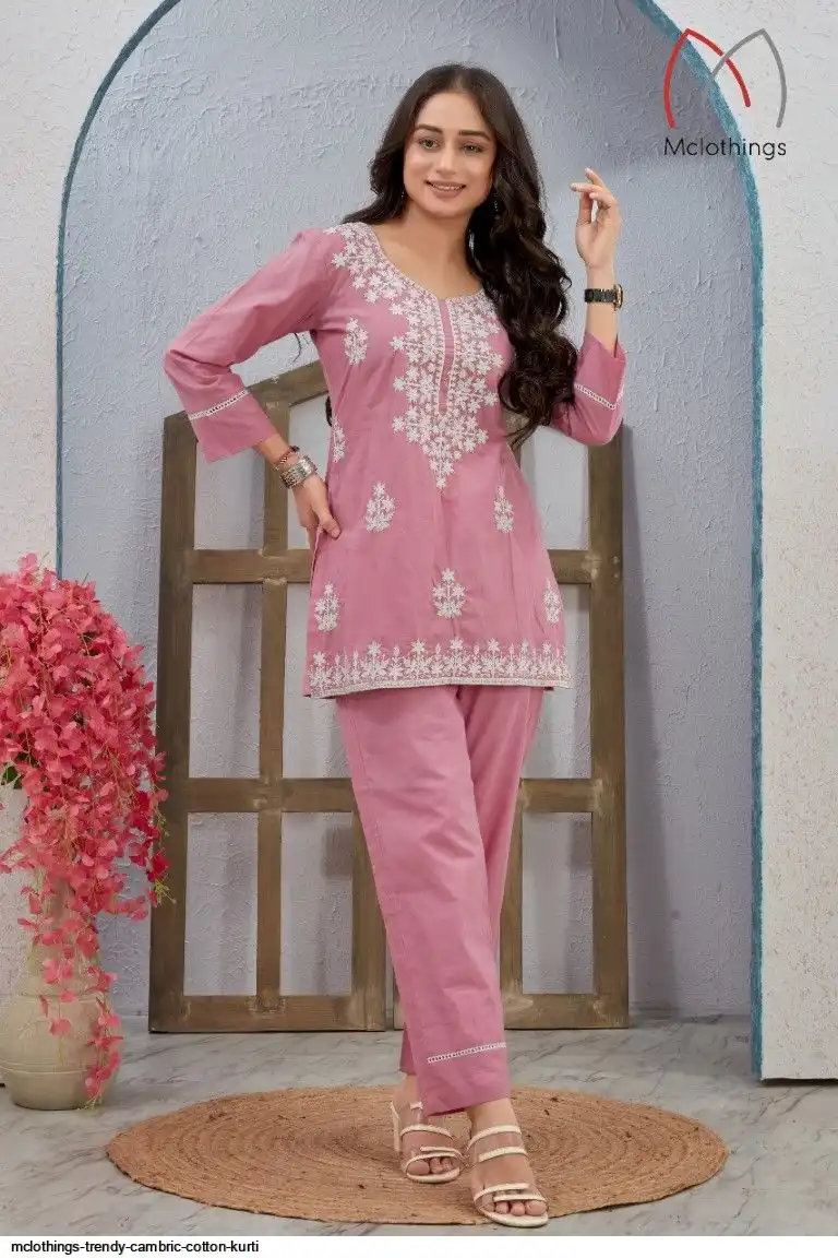 MCLOTHINGS TRENDY CAMBRIC COTTON KURTI
