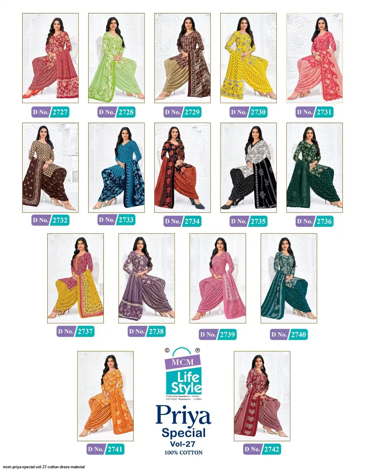 Mcm Priya Special Vol-27 – Dress Material Cotton Wholesale Catalog