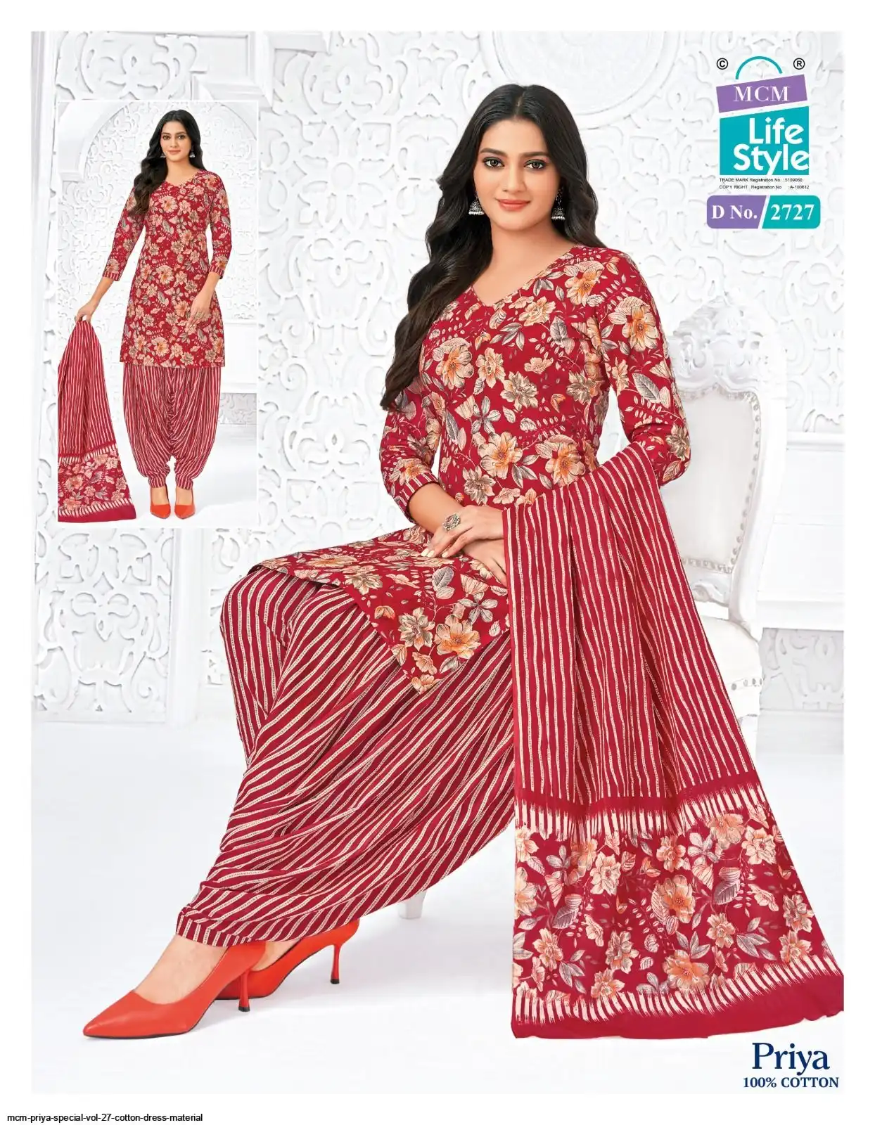 Mcm Priya Special Vol-27 – Dress Material Cotton Wholesale Catalog