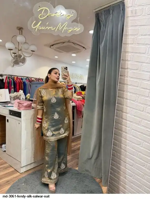 MD 3061 FENDY SILK SALWAR SUIT B