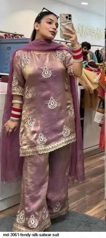 MD 3061 FENDY SILK SALWAR SUIT A