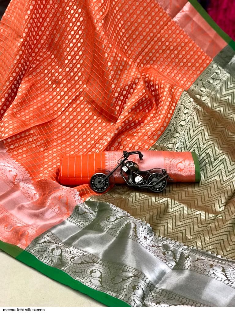 MEENA LICHI SILK SAREES C