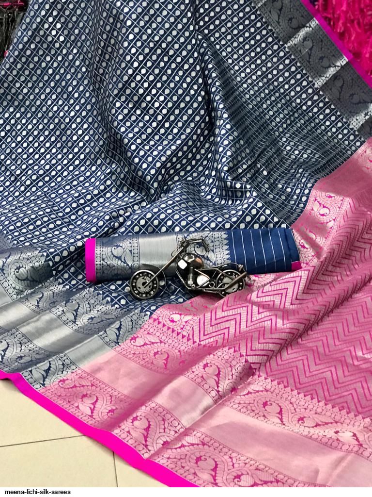 MEENA LICHI SILK SAREES D