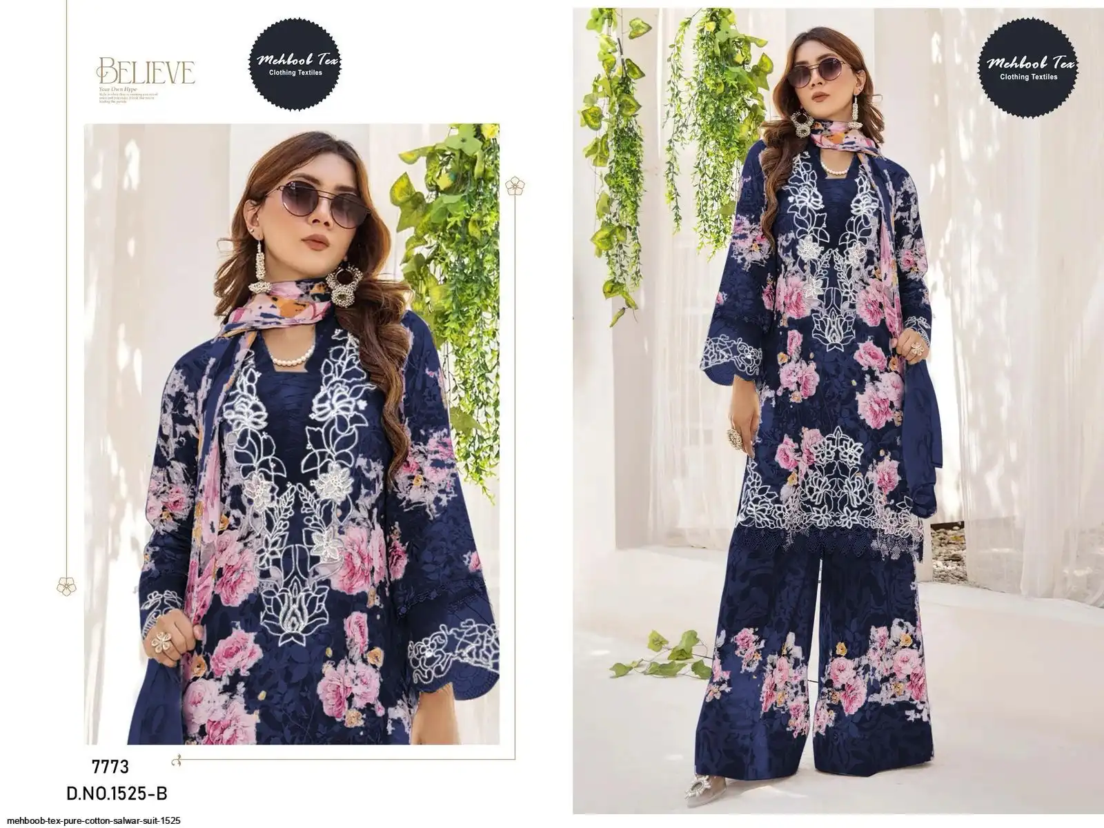 MEHBOOB TEX PURE COTTON SALWAR SUIT 1525