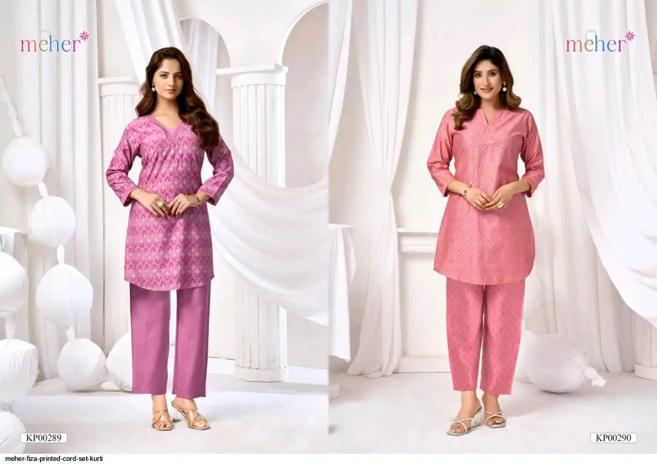 MEHER FIZA PRINTED CORD SET KURTI 00289
