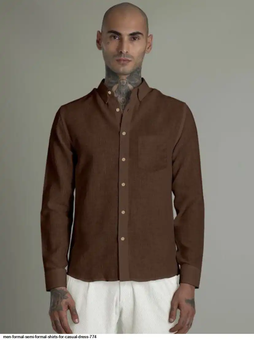 Men Formal Semi Formal Shirts for Casual Dress 774