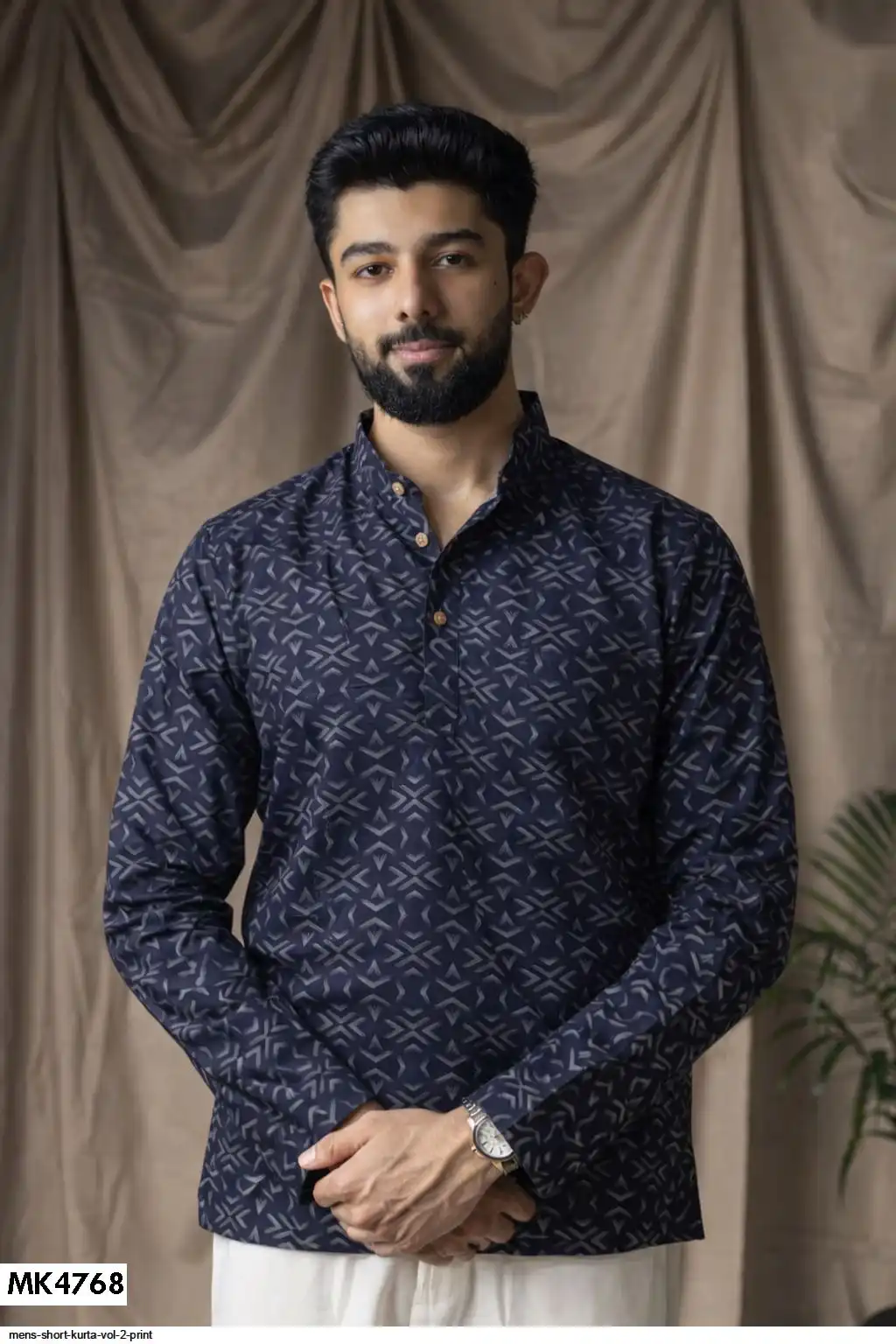 MENS SHORT KURTA VOL 2 PRINT 4768