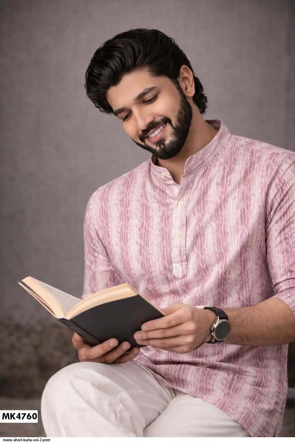 MENS SHORT KURTA VOL 2 PRINT 4760