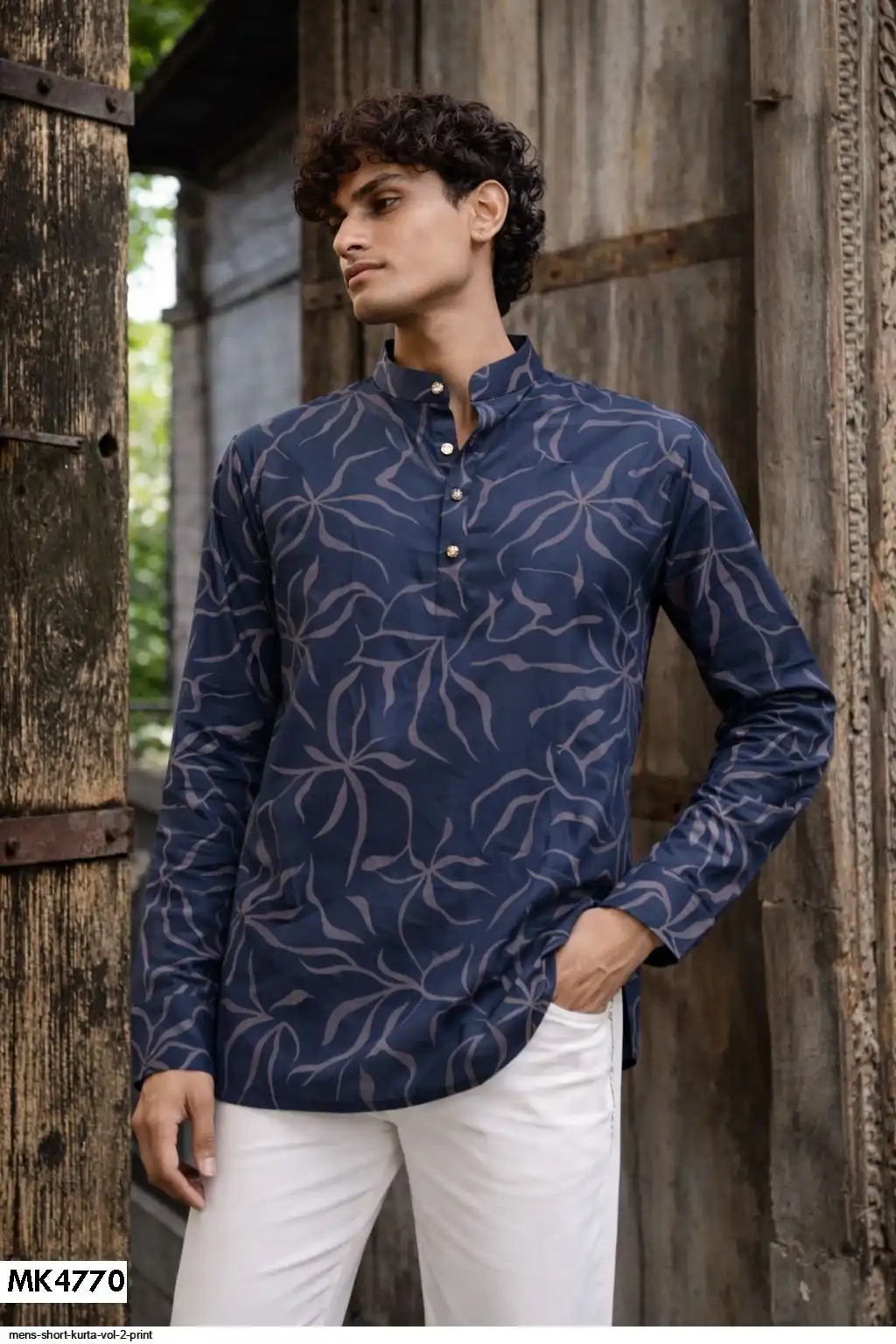 MENS SHORT KURTA VOL 2 PRINT 4770