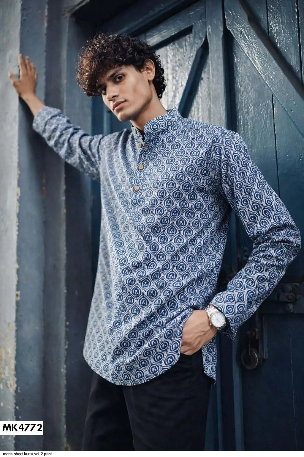 MENS SHORT KURTA VOL 2 PRINT 4772