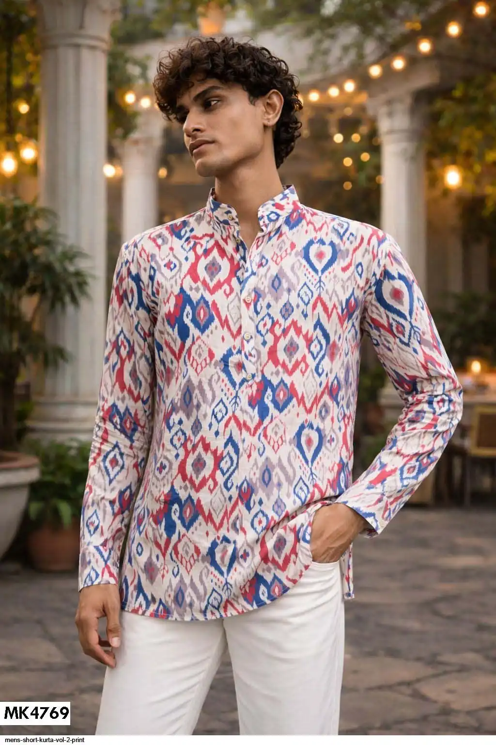 MENS SHORT KURTA VOL 2 PRINT 4769